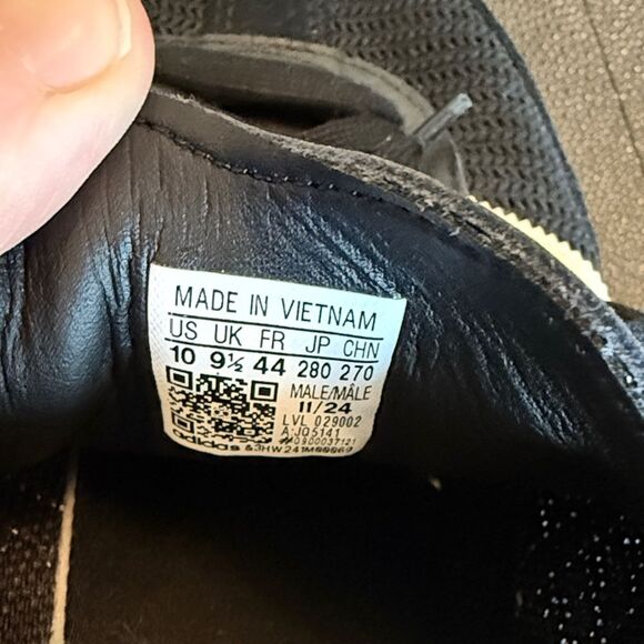 Adidas Originals Samba OG Core Black and Cream Magic beige leather Sneakers 10 - Picture 11 of 11